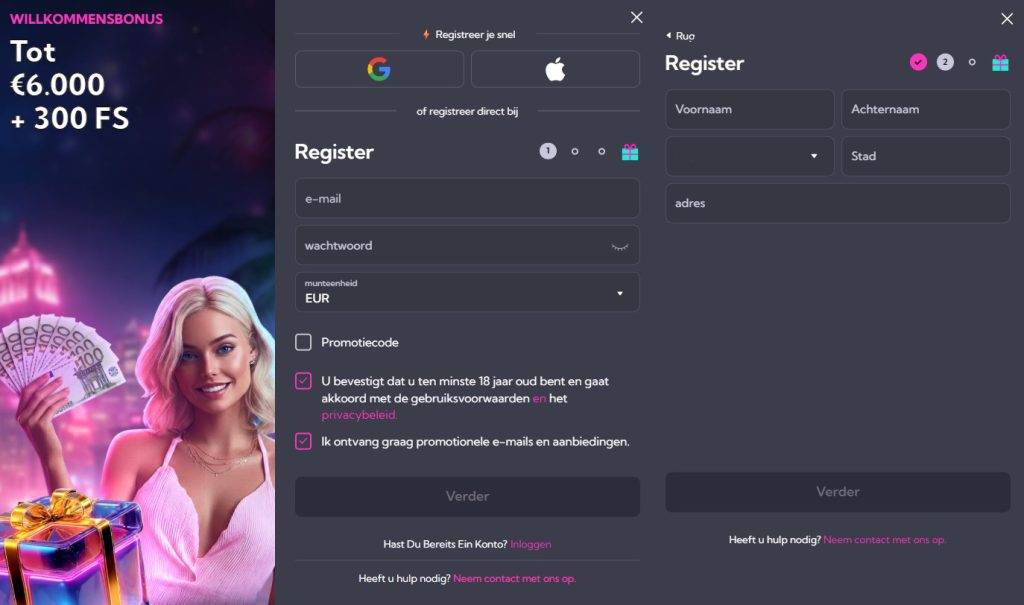 Spinalto Casino registr