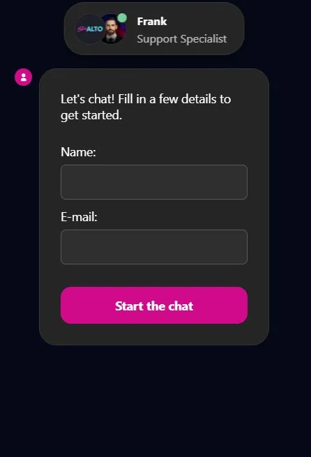 Spinalto Casino support